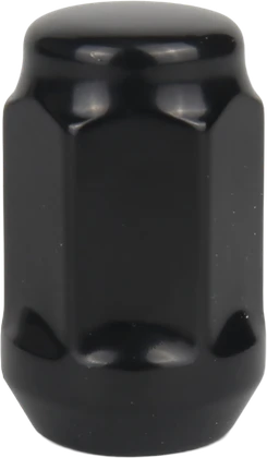Black e-coated bulge acorn lug nut