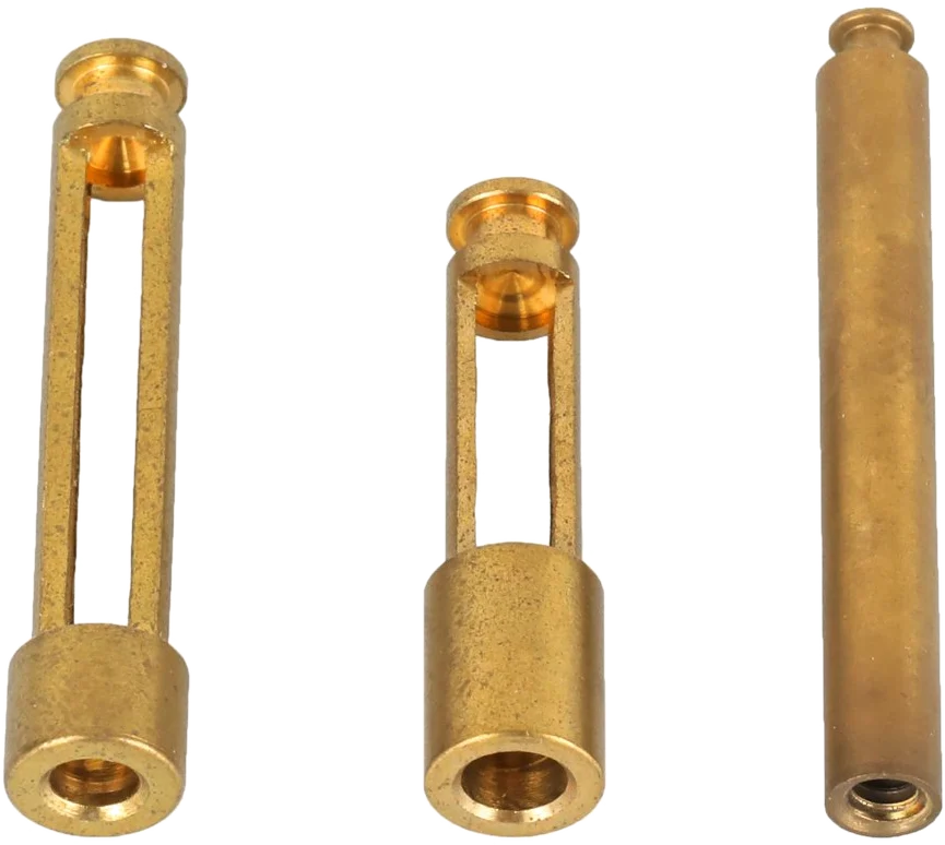 Brass Slotted Bushings, custom machined part