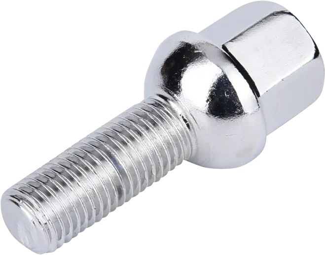 Chrome ball-seat lug bolt