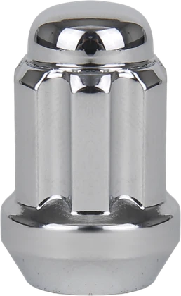 Chrome spline-drive lug nut