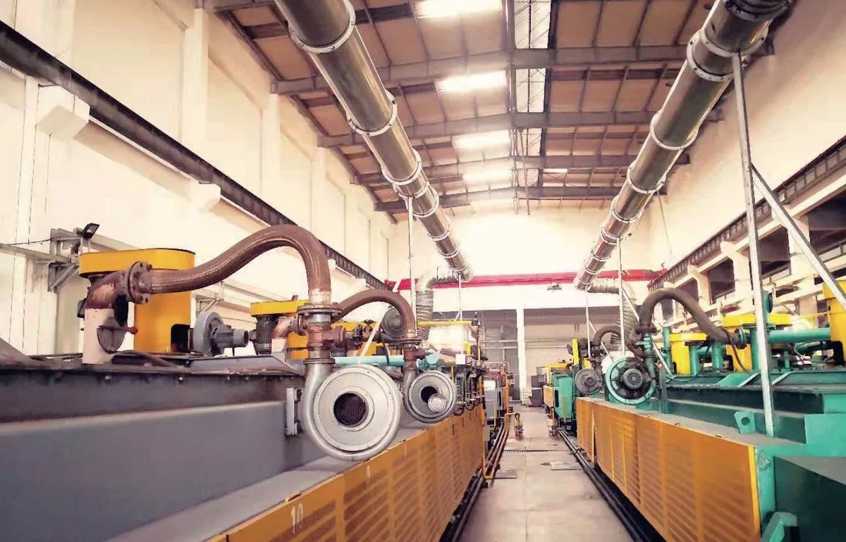 Continuous heat treatment line at a partner plant