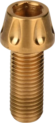 Gold anodized bolt