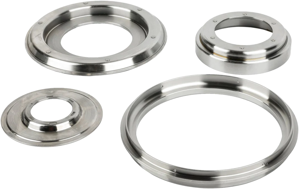 Turned Rings, custom machined part