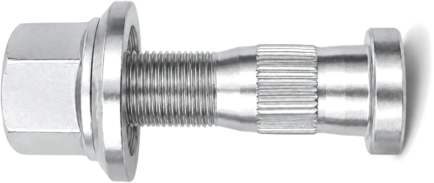 Zinc-plated truck wheel bolt with flange nut